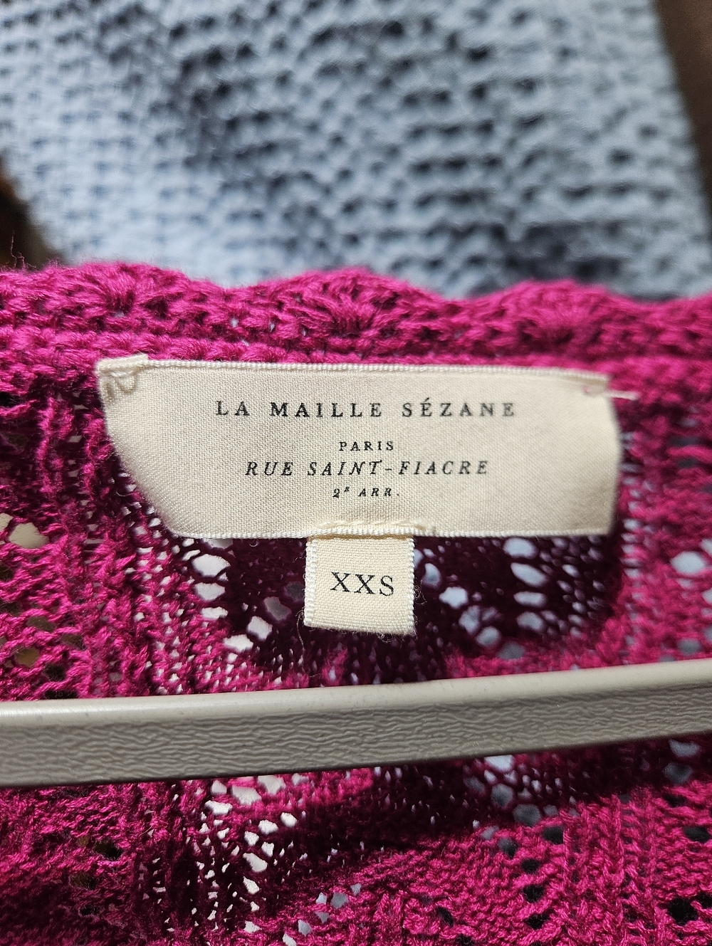 Sezane Saja Cardigan - Raspberry - Picture 3 of 4
